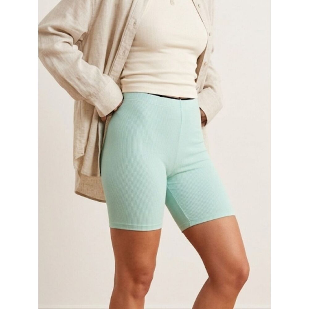 Missguided Shorts Pajama/ Biker Sz 6 Mint New